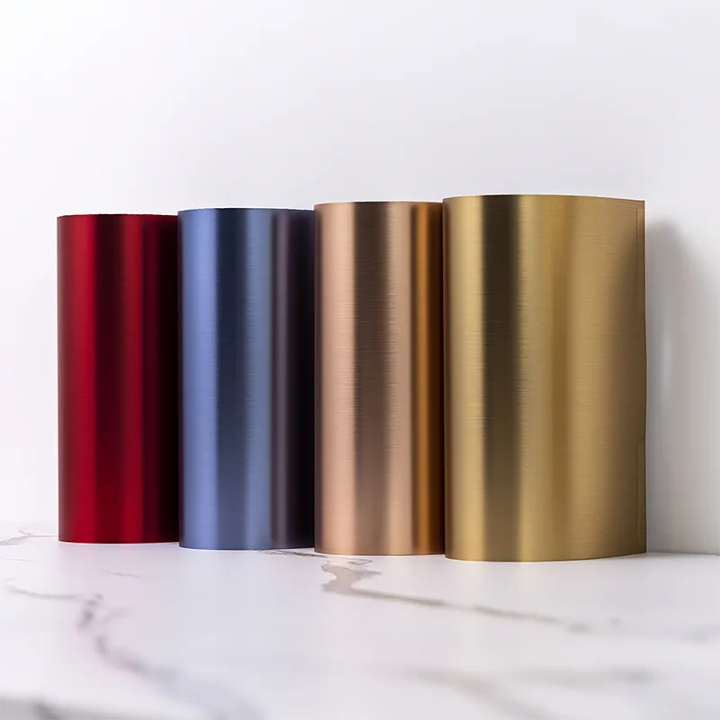 PET Metal Texture Solid Bamboo Fiber Veggpanel